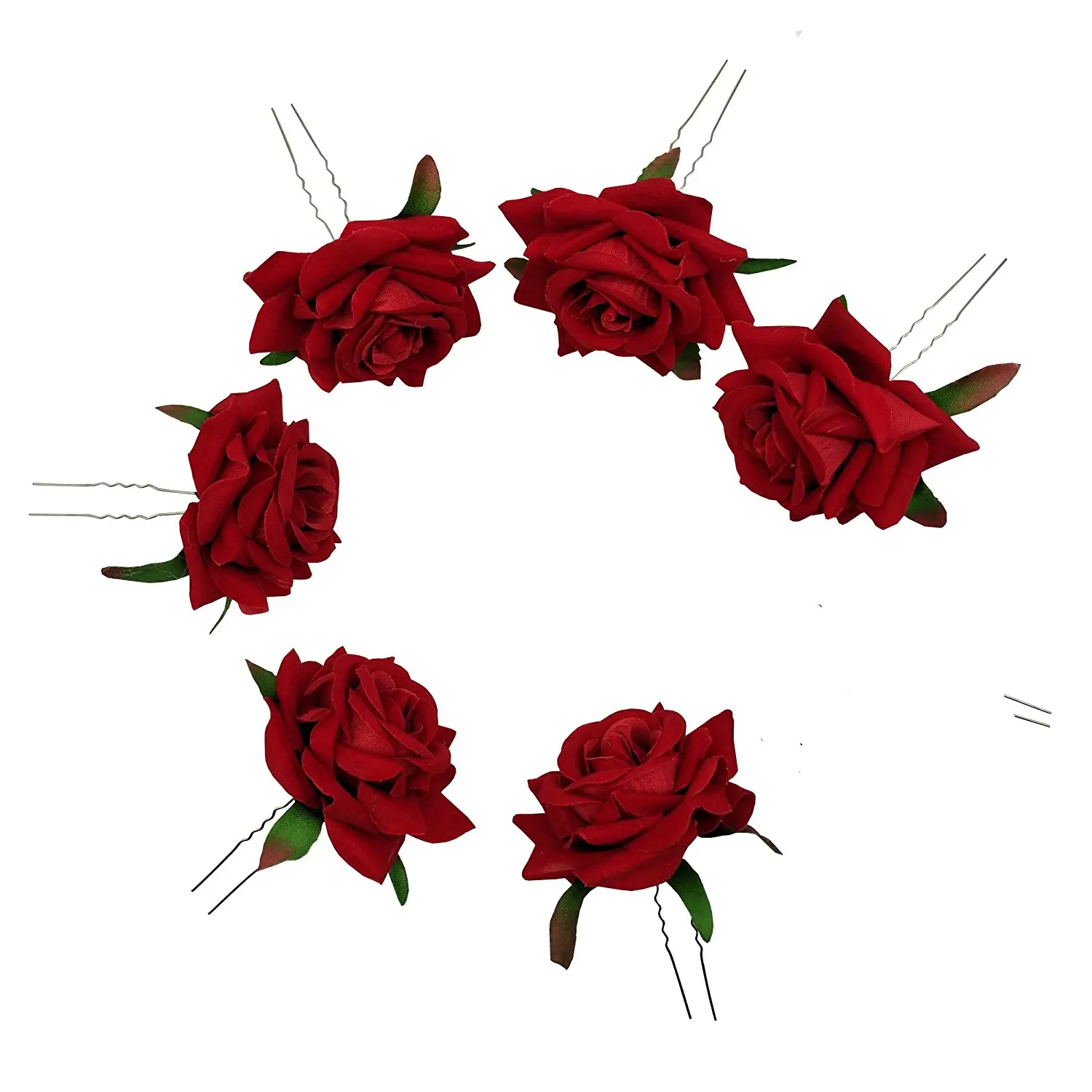 Buy Sanrich 6pcs Rose Flower Hair Pins U Shaped Wedding Hair Clips