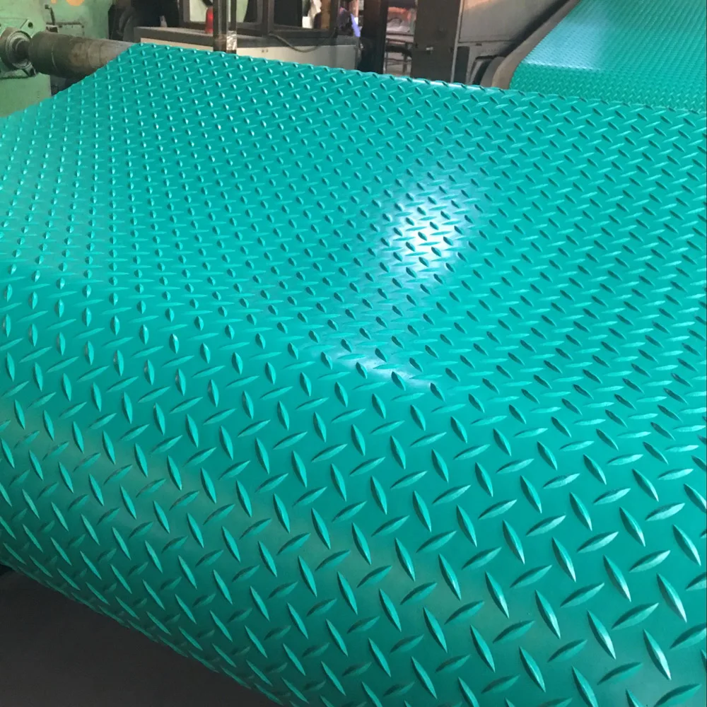 3mm*1.2m*10m Color Rubber Floor Anti Slip Diamond Rubber Flooring Mat ...