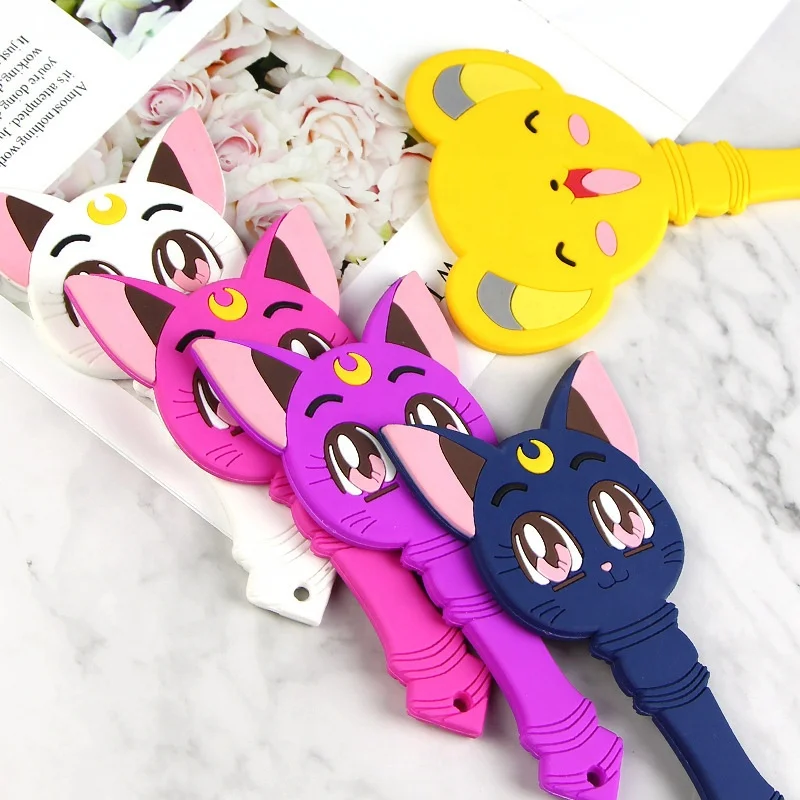 

Wholesale Sailor Moon Cute Cat PVC Single Side Makeup Hand Mirror