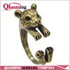 Antique Silver Bronze Handmade Vintage Brass Knuckle Hamster Ring Mid Finger Boho Chic Mice Animal Rings For Men Women