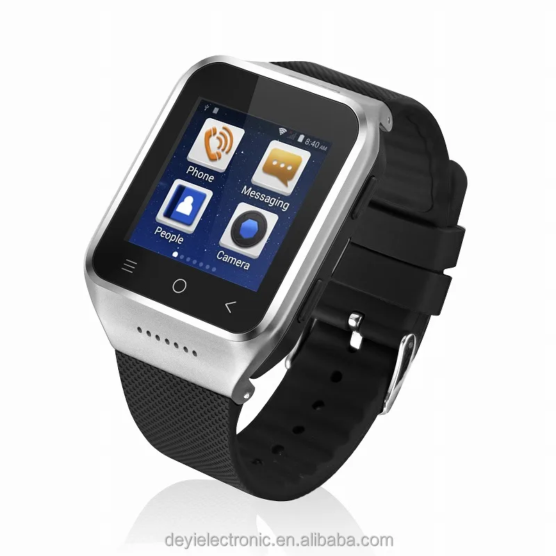

S8 Silicone 1.54 Inch Android 4.4 MTK6572 Dual Core Phone Watch 2.0MP Camera WCDMA GSM Smart Watch With Email GPS
