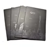 2019 New Design 16K Creative Black Paper Notebook Transverse Line Inside Page City Travel Souvenir A4 Hardcover Notebook