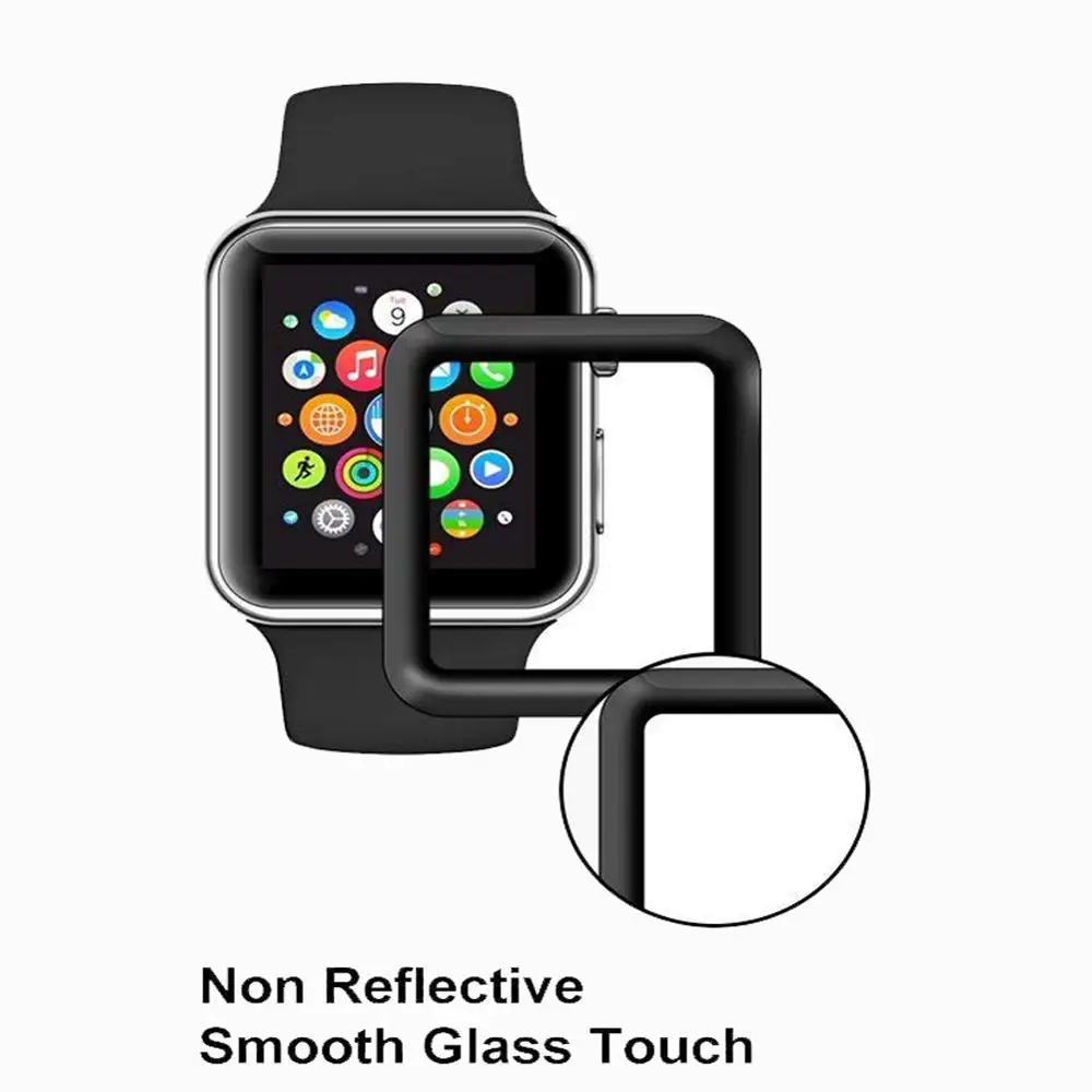 

High Clear Full Coverage 3D Full Edge Full Glue Screen Film for Apple Watch Series 4 38mm 42mm Smartwatch Screen Protector