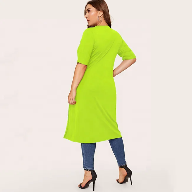 oversized neon t shirt dress