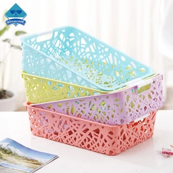 Cesta De Almacenamiento De Moda Pequeña De Plástico - Buy De