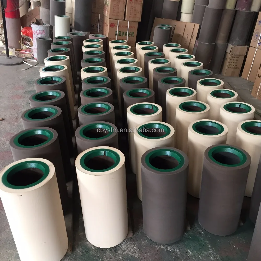 
14 inch rice rubber roller for paddy dehusking,Rice Hulling Rubber Roller on steel drum 