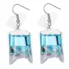 Ocean elements glowing in dark pendant earring water bags pearl resin ear hook beauty daily jewelry accessories for women