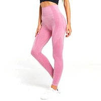 

Gym Fitness Sport Wears Women Wholesale Pink Leggings Seamless Yoga Pants Running High Waisted Seamless Leggings For Women