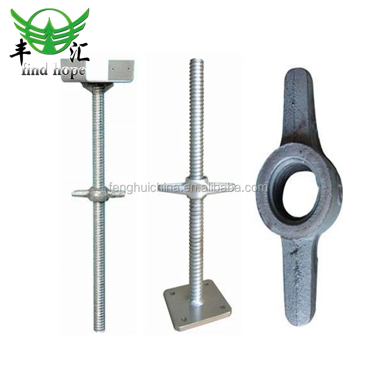 Construction scaffolding hollow u head screw jack base manufacturer