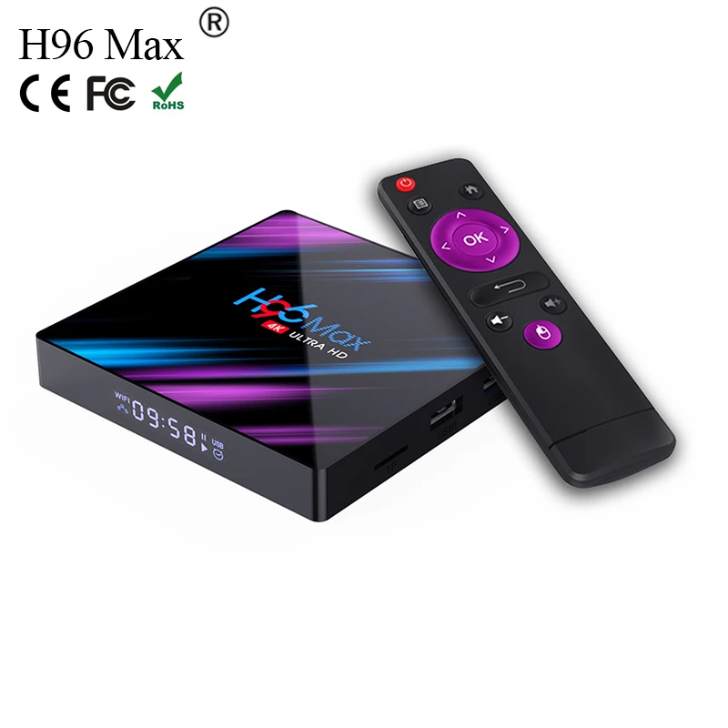

Factory cheapest Android 11 10 tv box H96 Max RK3318 tv box smart