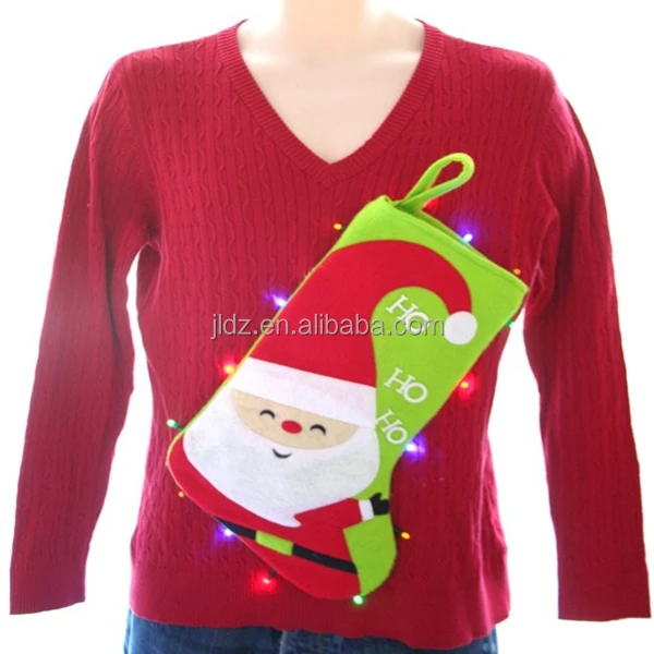 plus size light up ugly christmas sweater