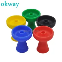 

Okway hookah accessories colorful silicone shisha hookah bowl