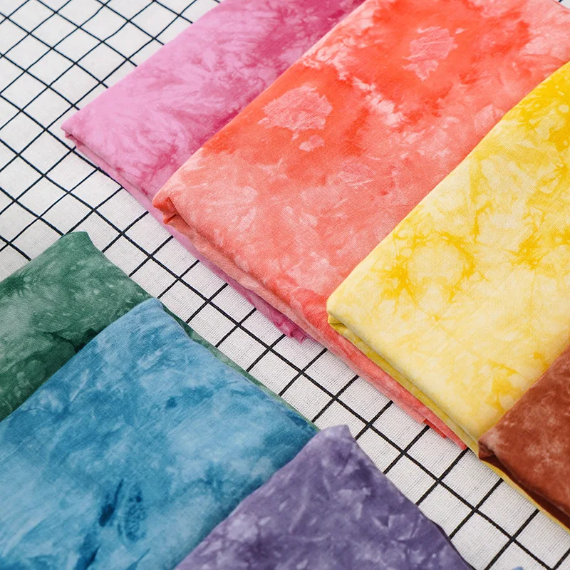 
Wholesale textile process soft 100% rayon tie dye fabric for scarf 