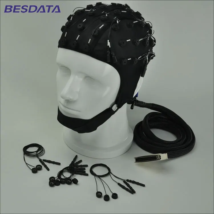 EGC010 20 32 and 64 channel EEG electrode cap neurofeedback sensor caps