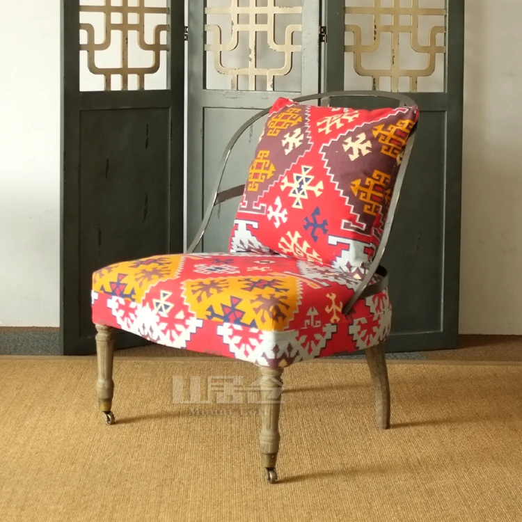 LOFT industry bohemian style wrought iron lounge chair