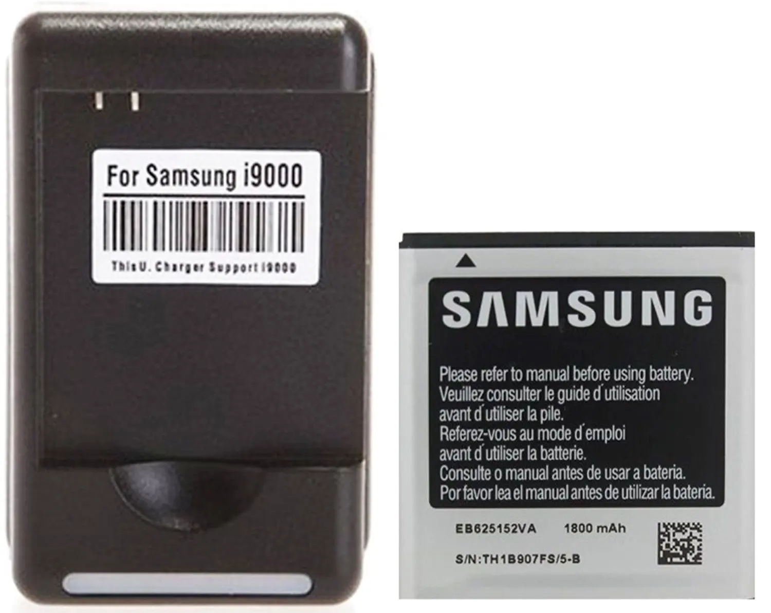 Fourstarr Deals 1800mAh Battery EB625152VA + USB Dock Wall Charger for Sprint Samsung Galaxy S2 Epic 4G Touch D710