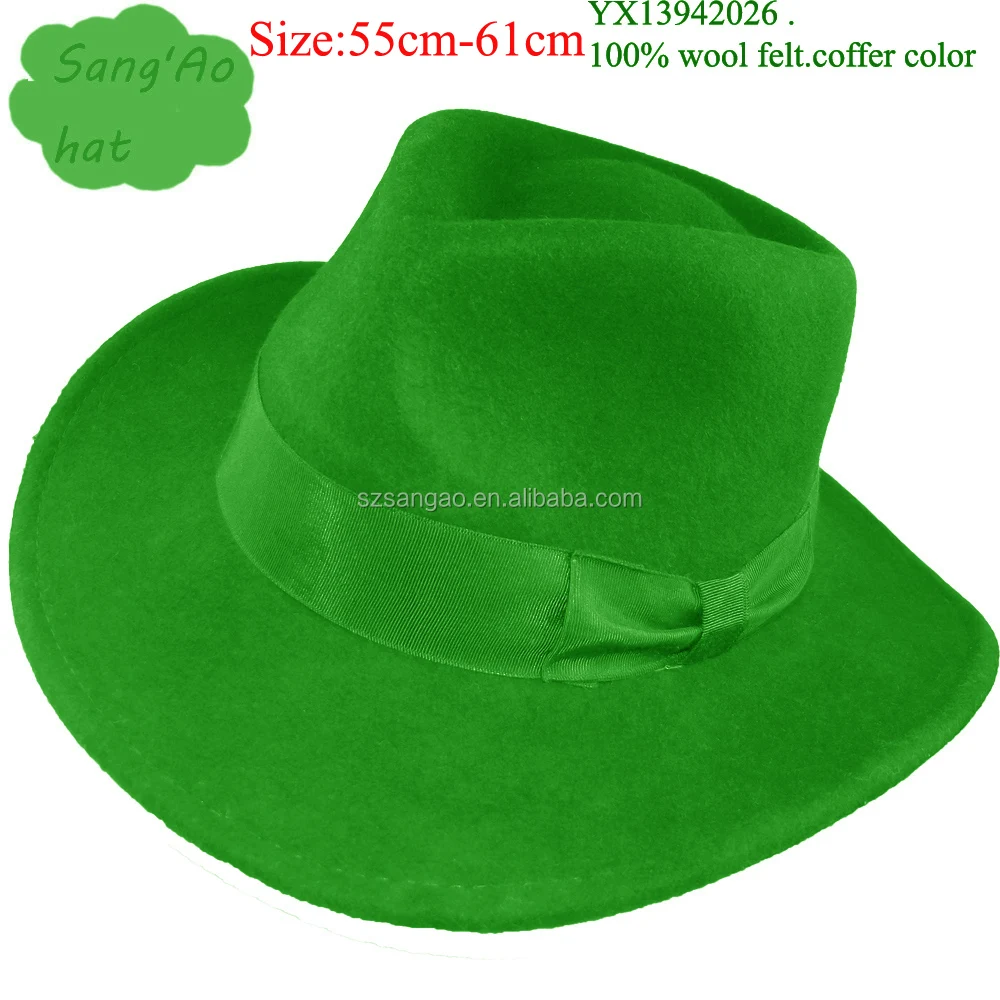 wholesale man felt 100% wool cowboy hat