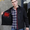 3 Heating System USB charger Mens Heated Hoodies Jacket
