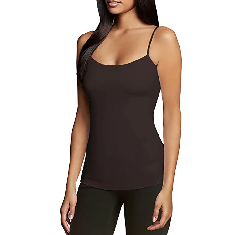 
Fashional comfortable wholesale Seamless Modal Spandex Fabric Camisole Vest Latest Fancy Tops 