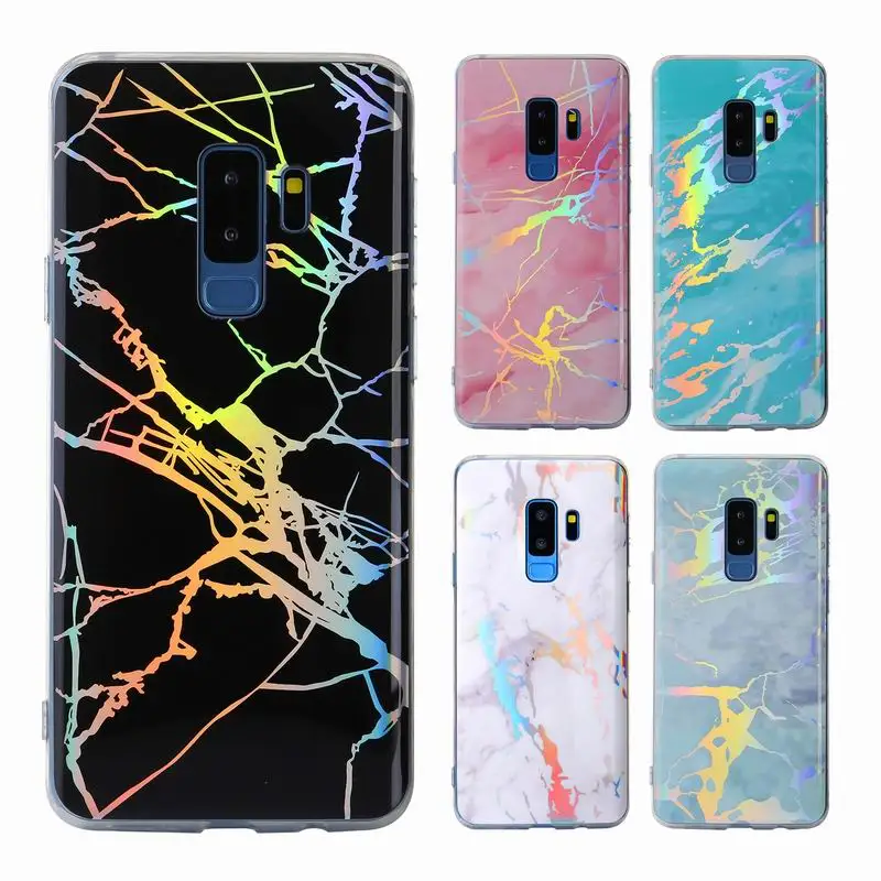 

Gold Foil TPU Marble Case For Samsung Galaxy S9,for S9 Plus Colorful Marble Case