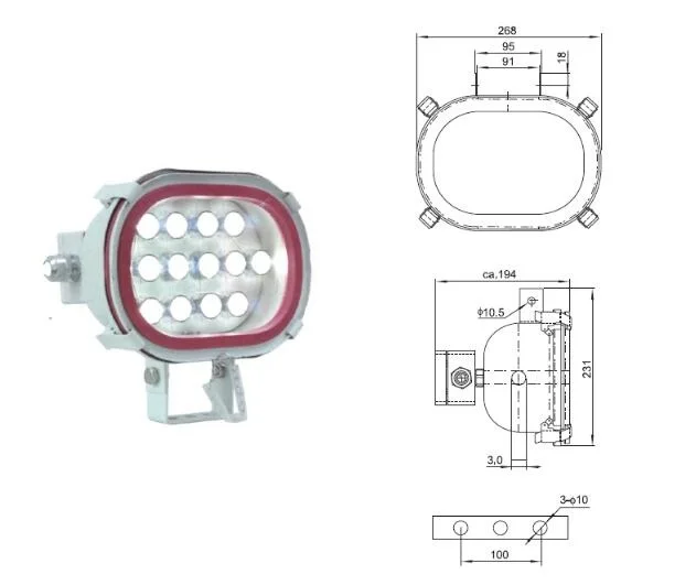 20W marine boat ship LED flood light for spotlights lighting TG67A-L21