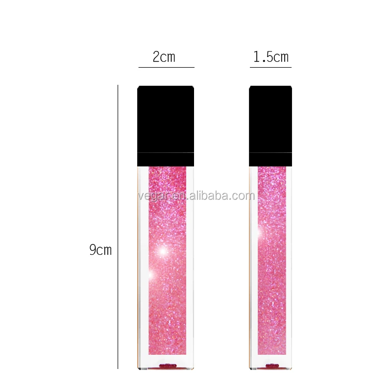 

cosmetics factory oem lip gloss glitter lip gloss, Single-color