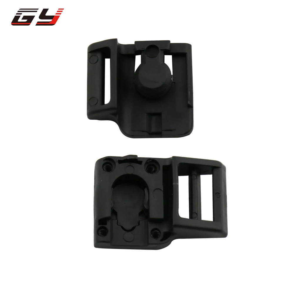 Newest Buckle Helmet Buckle Bike Black Plastic Buckle Button