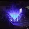 Customize Diameter 4m Round Floating Pond Music Fountain In Lake With Led Lights