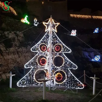 Christmas Lamppost Motif Lights Rope Pole Decorations View