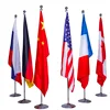 Free standing office indoor flag pole base for decoration