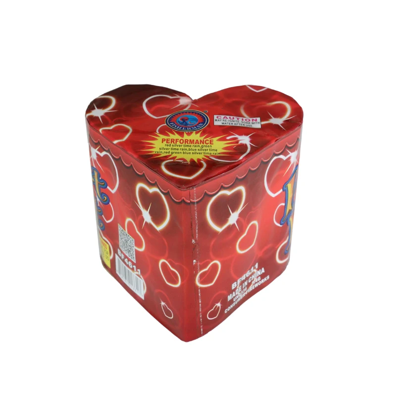 Wholesale Red  Heart Shape Fountain Fireworks
