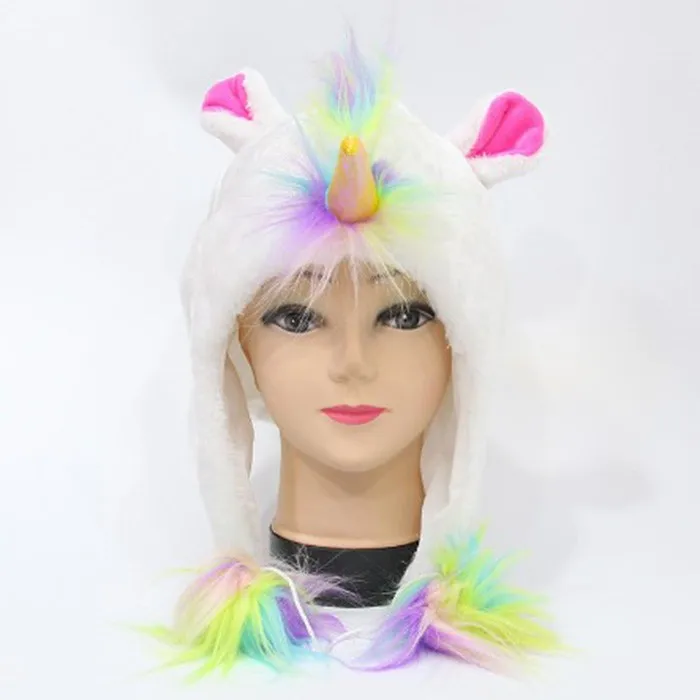 plush unicorn hat