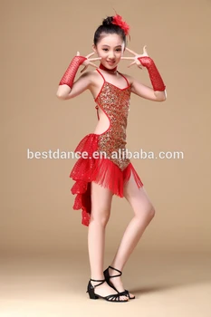 girls latin dance costume