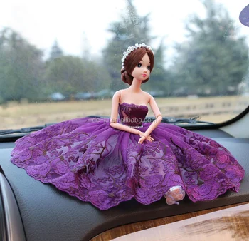 Noble Purple Doll Interior Car Decoration Buy Interior Car Decoration Car Interior Decoration Red White Wedding Decorations Product On Alibaba Com