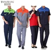 TONGYANG New Men Women Work Clothing Sets Workwear Suits Summer Short Sleeve Jackets+Pants Factory Car Repair Workers Uniforms