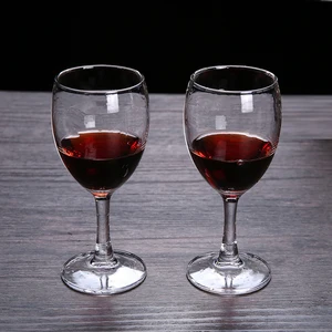 Image of Wholesale cheap custom drinking glasses clear goblet wine glass steamware