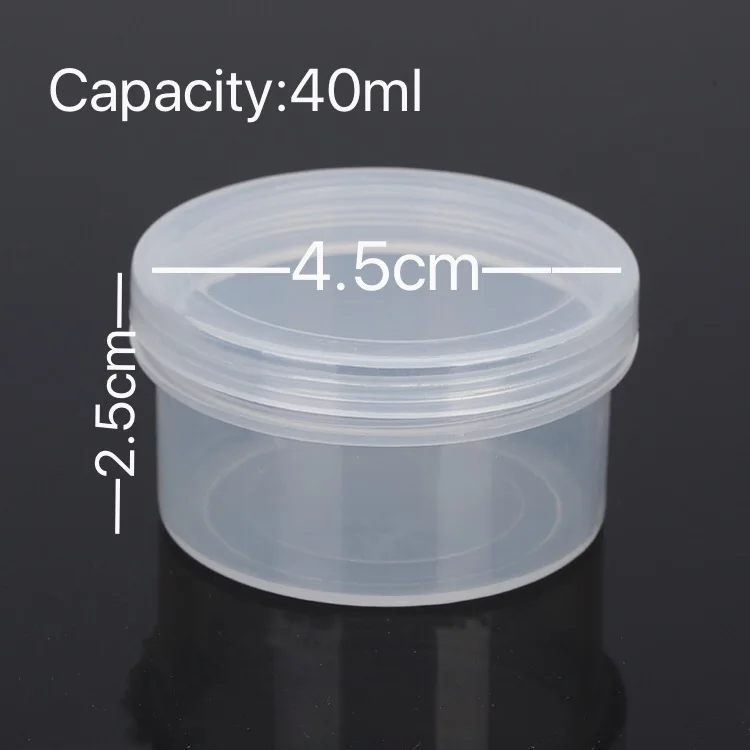 Round Containers with Screw Thread & Lid Safe Albums Acrylic Box 
