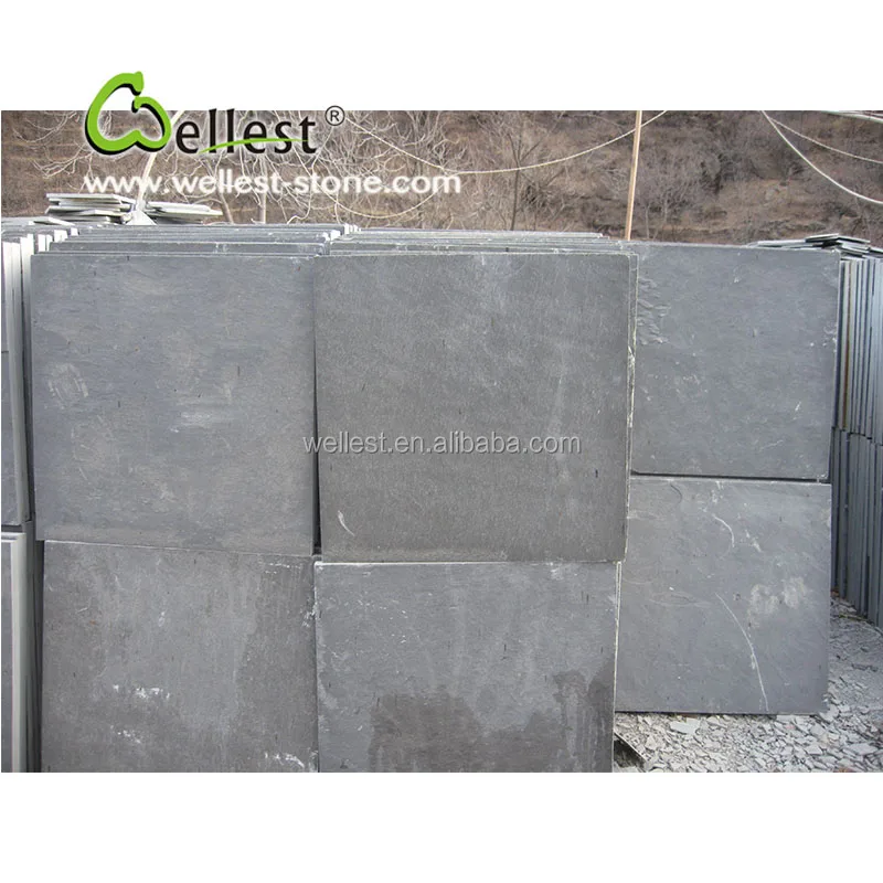 2016 hot sale paving stone series black slate jiangxi with various size