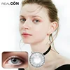 Realcon splendid big eye 3 tone colored contact lens Hazel green sterling gray color fancy look for wholesale color contact lens