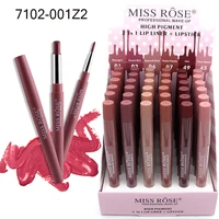 

Ready To Ship Miss Rose High Pigment Lipstick MISS ROSE Matte 2 IN 1 Lipstick pen