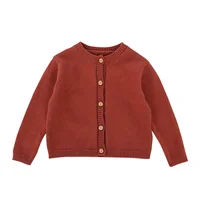 

H3366/ New Design High Quality Solid Color Knit Baby Cardigan