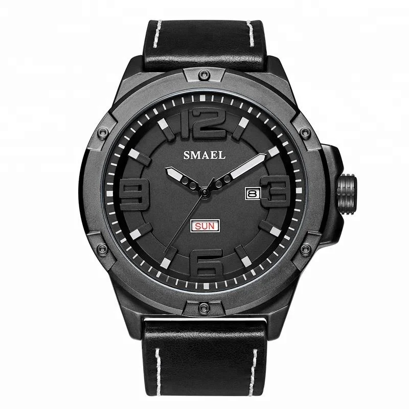

New arrival SMAEL high grade matte black mens luxury watches