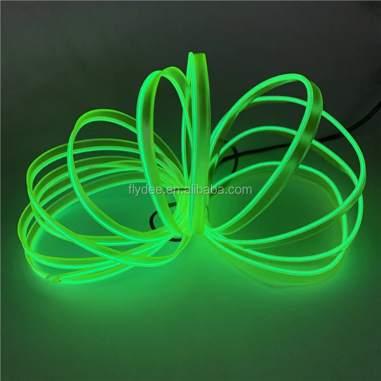 CE bright DC12v electroluminescent wire neon light constant on slow flashing quick flashing