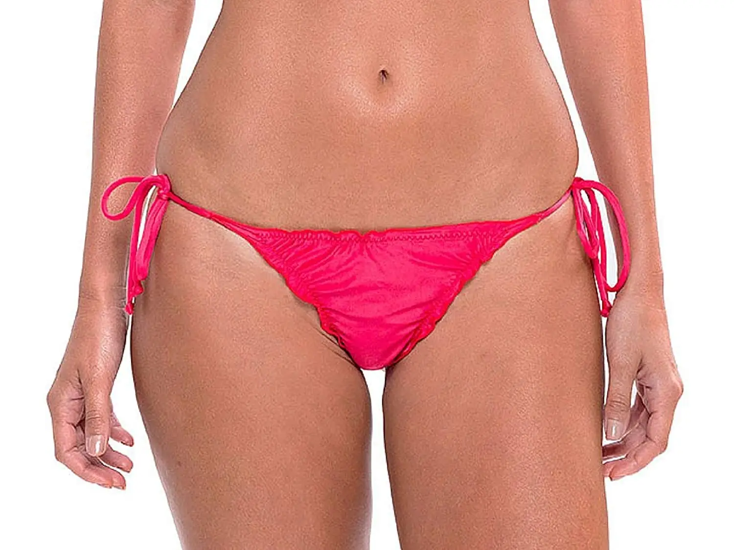 Pink Cheeky Bikini Bottoms. 
