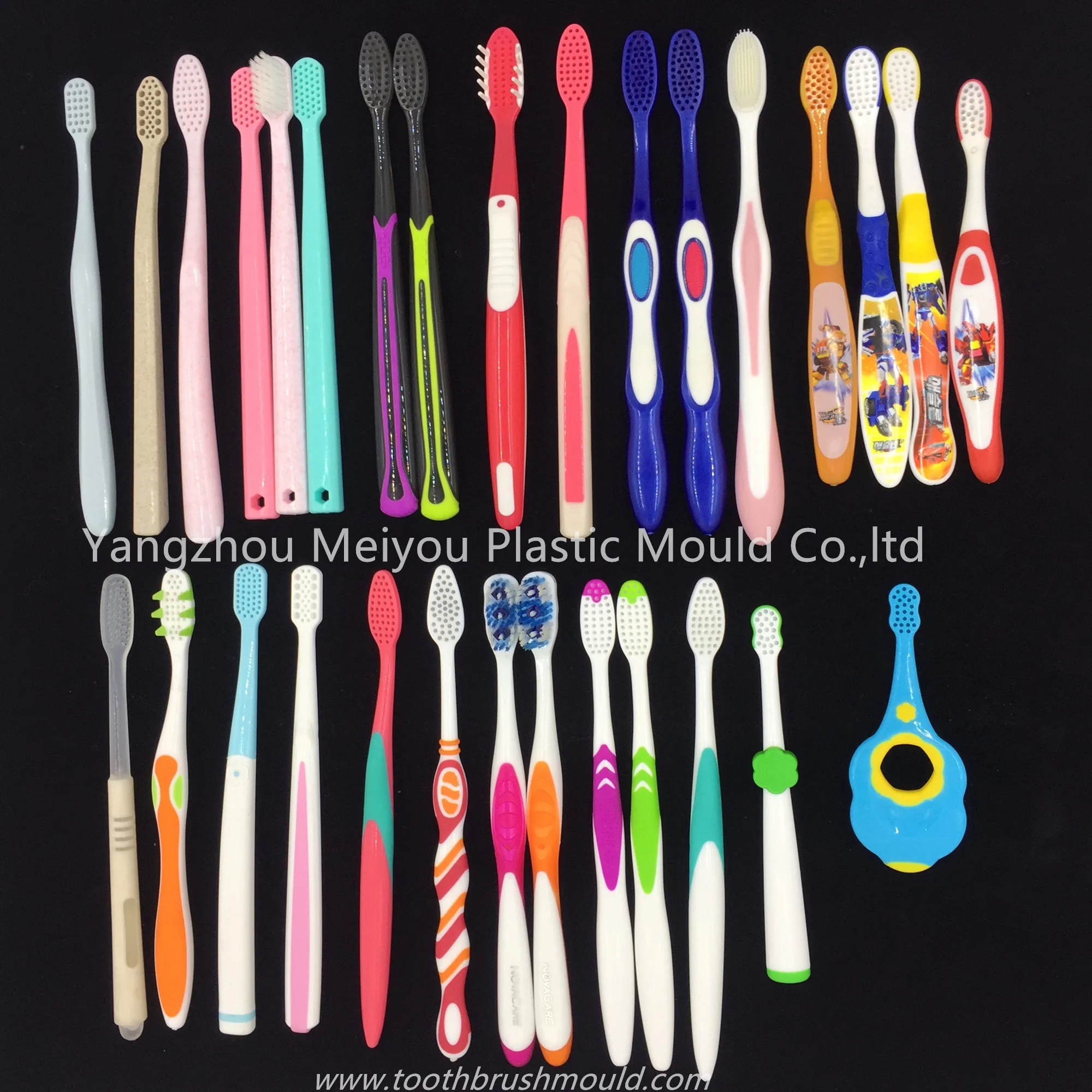 Custom Design Multicavities Plastic Injection Toothbrush Mould For