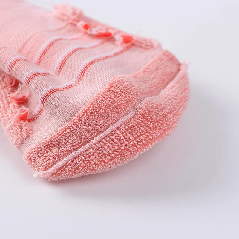 Factory Wholesale (Customized) Sport Sock Manufacturers Logo Absorption Loop Movement Cute Women Ankle Socks