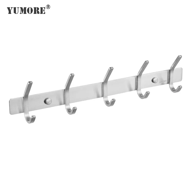 

304 stainless steel clothes hook rack wall coat hook rack powder coating metal hooks