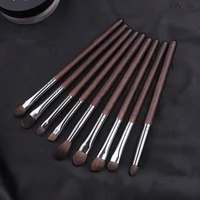 

9 pcs horse hair professional private label eye shadow makeup brush