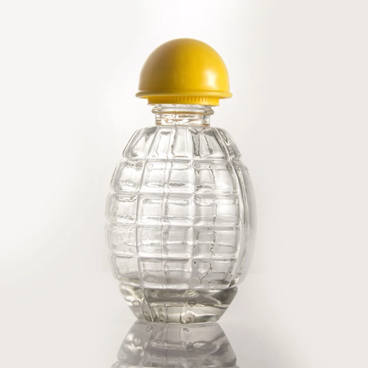 Wholesale Seal Disposable ECO Friendly Clear 150ml Grenade Shaped Bottle