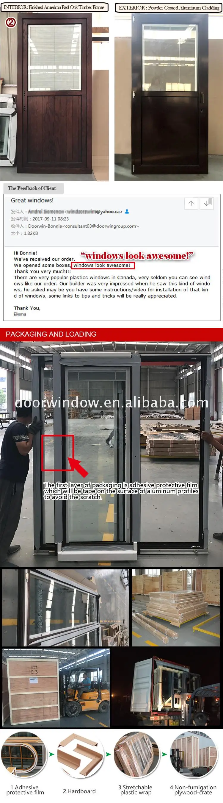 Factory price wholesale window and sliding door treatments wide patio doors